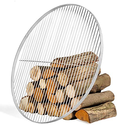 JS Garten Deko Grillrost aus Edelstahl Ø 80 cm rund Grillrost für Schwenkgrill geeignet Rundgrill CookKing