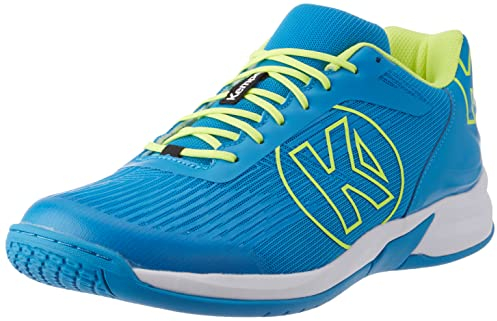 Kempa Herren Attack Three 2.0 Handballschuh, Kempablau/Fluo Gelb, 44.5 EU