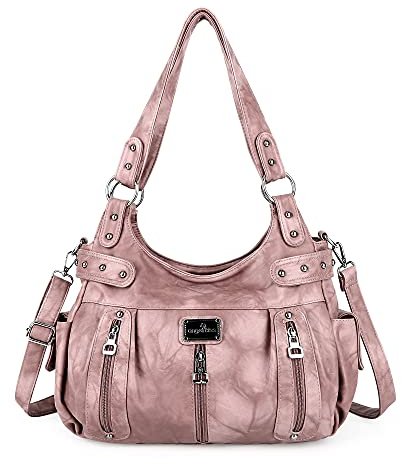 Angelkiss Hobo Sacs à main et à bandoulière pour femme, 1 rose, X-Large