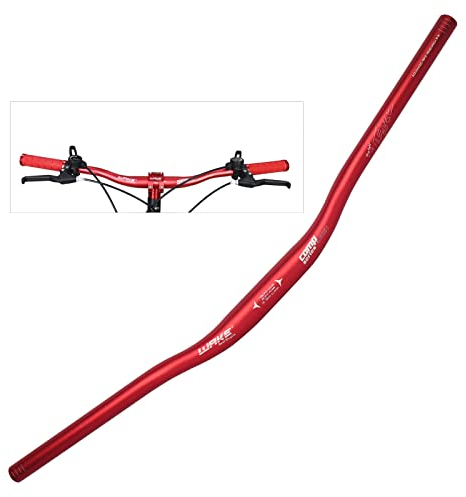 WAKE Fahrrad Lenker 31.8MM Aluminiumlegierung MTB Lenker Riser Bar für Mountainbike 720MM,Rot
