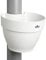 Elho Vibia Campana Pot Gouttière 40 - Pot De Fleurs pour Extérieur - Ø 21.6 x H 16.3 cm - Blanc/Blanc Soie