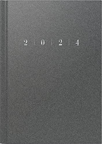 rido/idé Wochenkalender Modell studioplan int. 2024 2 Seiten = 1 Woche Blattgröße 16,8 x 24 cm grau