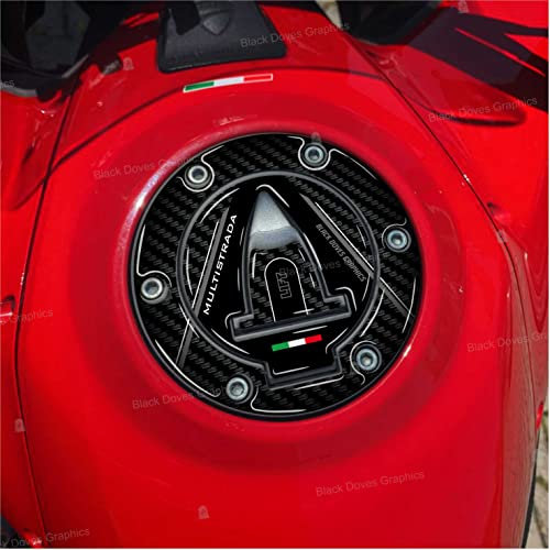 Adesivo 3D Protezione compatibile con tappo serbatoio Ducati Multistrada 950 1200 1260 S V2