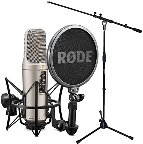 Rode NT2-A XLR Condenser Microphone Set + Keepdrum Boom Microphone Stand