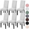 YISUN Stuhlhussen 6er Set Universal Stretch Jacquard Blätter Stuhlhusse, Hussen für Stühle Abnehmbarer Waschbarer Stuhlbezüge für Hotel Zeremonie Bankett Küche Haus Hochzeit Party (Matt Hellgrau)