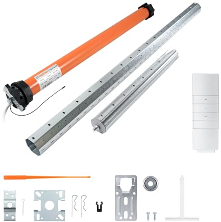3T-MOTORS Funk-Rollladenmotor Komplettset mit Fernbedienung HSF1 SW60 (Rollladenkastenbreite: 150 cm)