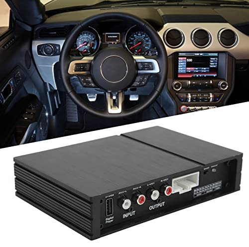 Vomeko Car DSP Amplifier - 4 Channel RCa Input, HD Bluetooth Car Audio System with App Control, Universal 12V Car Audio Upgrade