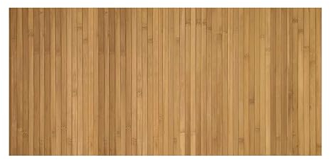 CosìCasa Bambusteppich für die Küche mit Rutschfester Unterseite | Badematte Holz Pflegeleicht | Bambus Bambusmatte Bad | Küchenläufer rutschfest Bambus | Natürlicher Sand 75X160