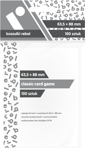 Asmodee, Kartenhüllen (63x88mm) Classic Card Game, 100 Stück