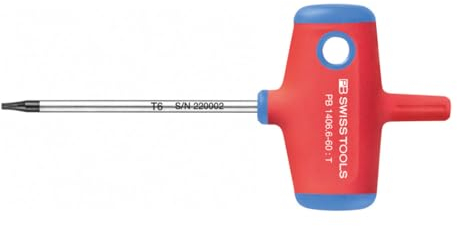 PB SWISS TOOLS Schraubendreher für Torx, mit Quergriff, Torx-Profil: TX6