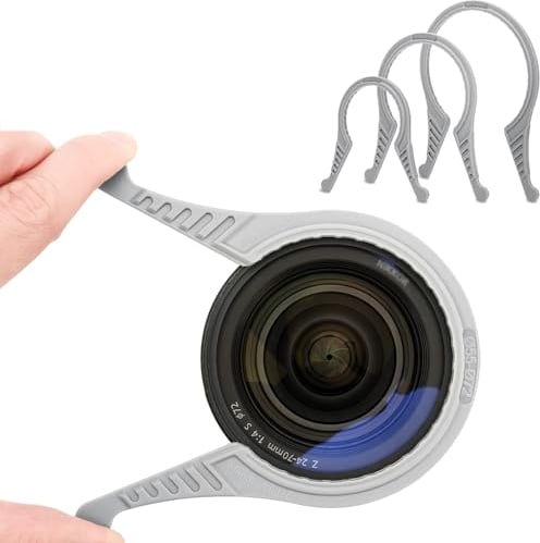 JJC Camera Lens Filter Wrench 37-52mm, 55-72mm, 77-95mm Kit (3-Pack) for Filters Dia Φ37mm to Φ95mm, Camera Lens Filter Remover Filter Removal Wrench Tool