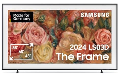 Samsung QLED 4K Fernseher The Frame 75 Zoll, Samsung TV mit mattem Display und austauschbarem Rahmen, Art Mode, Smart TV, GQ75LS03DAUXZG, Deutsches Modell [2024]