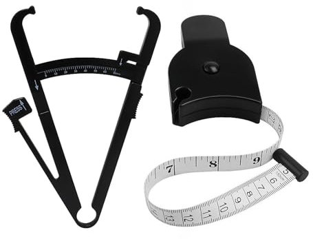Pince à Graisse et Mètre Ruban - Accessoire de Mesure du Volume Corporel - Compteur Numérique et Podomètre