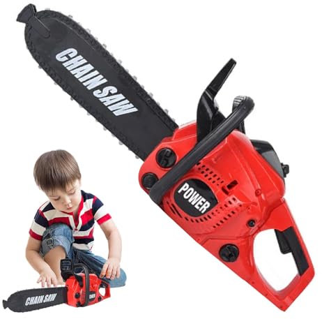 Toy Chainsaw For Kids, Chainsaw Figurine Small Chainsaw Toy, Pretend Construction Worker Tool, Kids Construction Gardening Toy, Simulation Mowing Chainsaw