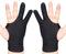 SUNTRADE 2 Pack Drawing Glove, Artist Glove with Two Fingers for Drawing Tablet iPad, Digital Art Palm Rejection Gloves, Good for Left and Right Hand (S)