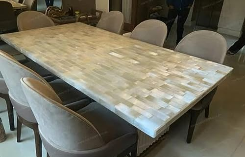 76,2 x 152,4 cm Marmor Büro Konferenztisch Selenit Epoxy Kunst Esstisch für Konferenzraum Dekor