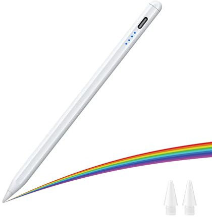 INDOTEAM Stylus Pen for iPad - 2nd Generation Pencil with Tilt Sensitivity, Magnetic Charging, Palm Rejection and Replacement Tips | Tablet Stylus Pens compatible with iPad, Pro, Air and Mini Tablets