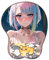 Cyberpunk Edgerunners Lucyna Anime Joli tapis de souris doux 3D Anime Tapis de souris de jeu ergonomique, convient pour PC et bureau, avec repose-poignet