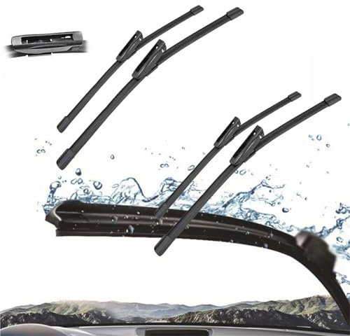 BMDBD 3 Piezas para R&enault para Megane 2 MK2 2006-08 24 + 18 + 9 Escobillas De Limpiaparabrisas Delanteras Y Traseras Accesorios para Parabrisas Y Ventanas Limpiaparabrisas