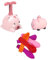 Itonash Pig Ballon Launcher Toy, Aerodynamische Technologie, Trägheitsleitung, Spielzeugauto mit Ballon