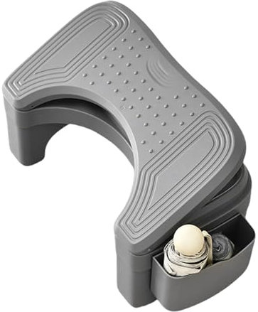 Tabourets accroupis - Tabouret de Caca de Salle de Bain, étape de Toilette Ergonomique, Tabouret de Pot sans Glissement | Posture Correction d'aide aux Toilettes avec Rangement, Pieds Confortables se