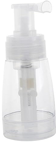 VALICLUD Pe Powder Spray Bottle Reusable Travel Dry Shampoo Dispensing Bottle Portable Plastic Talcum Powder Container Spray Nozzle for Travel and Home Use Random Color