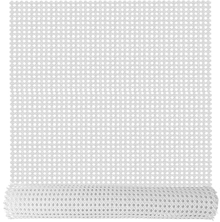 selliner PE Rattan Geflecht,Weiße Wiener Geflecht Meterware 60x300CM,Rattan Material für Restaurieren Sie Möbel,Bastelprojekte,Heimdekoration,Sideboard,Sitzbank,Raumteiler oder Sichtschutz