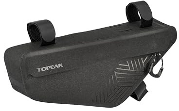 Topeak MidLoader DryBag S Rahmentasche Schwarz 2 L, wasserdichte Bikepacking Fahrradtasche aus TPU und Nylon für Gravelbike Rennrad und Touring