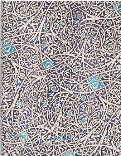 Paperblanks 12-Monatskalender 2024 Granada-Türkis | Verso | Ultra (180 × 230 mm)