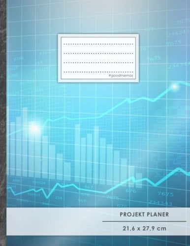 PROJEKTPLANER A4 • 70+ Seiten, Soft Cover, Register, Erfolgskurs • #GoodMemos • Linke Seite für Planung (To Do Listen, Datum uvm.); Rechte Seite für Notizen