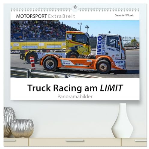 Truck Racing am LIMIT - Panoramabilder (hochwertiger Premium Wandkalender 2026 DIN A2 quer), Kunstdruck in Hochglanz: PS-Giganten in spektakulären Rennszenen auf dem Nürburgring (CALVENDO Sport)