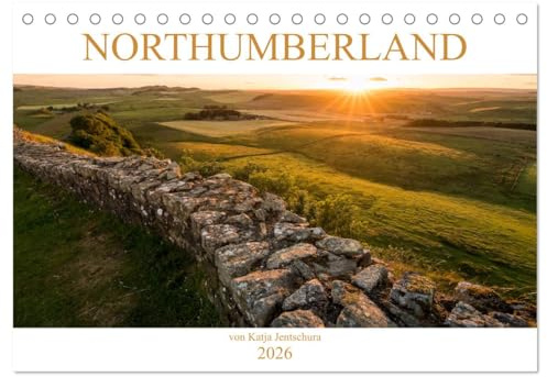 NORTHUMBERLAND 2026 (Tischkalender 2026 DIN A5 quer), CALVENDO Monatskalender: Der dünn besiedelte Nordosten Englands ist ein abwechslungsreiches Naturparadies. (CALVENDO Natur)