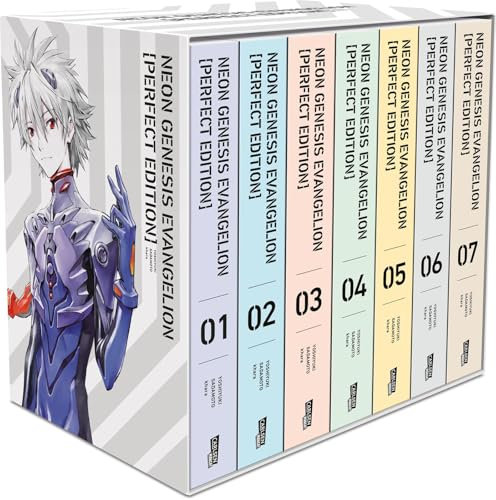 Neon Genesis Evangelion – Perfect Edition, Bände 1-7 im Sammelschuber mit Extras: Neue Edition in 7 Sammelbänden des Mecha-Klassikers