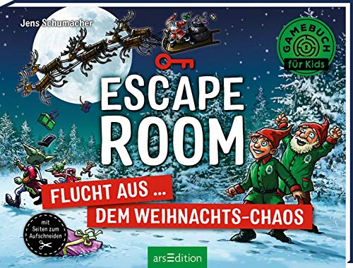 Escape Room – Flucht aus dem Weihnachts-Chaos: Mit Seiten zum Aufschneiden | Escape-Krimi für Kinder mit vielen spannenden Rätseln