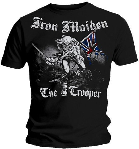Official T Shirt IRON MAIDEN Watermark SKETCHED TROOPER Vintage Eddie, Black, XL