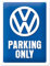 Nostalgic-Art Retro Blechschild, 15 x 20 cm, VW – Parking Only – Volkswagen Bus Geschenk-Idee, Original Lizenzprodukt (OLP), aus Metall, Vintage Design, Blechschilder Sprüche