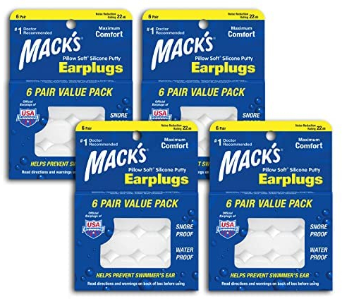 Mack's Weiche Silikon-Ohrstöpsel (4 Stück)