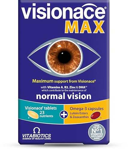 Visionace Max Tablets and Capsules, Vitabiotics, 1 X 28+28S