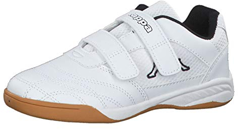 Kappa Indoor Kinder Hallenschuhe Weiss 260509K, Schuhgröße:25 EU