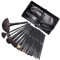 Cadrim Pinceaux Maquillage Cosmétique Professionnel 24pcs Pinceaux Maquillages Synthétiques Haut De Gamme pour fond De Teint Mélange Poudre pour Le Visage Blush Concealers Ombres à Paupières(Noir)