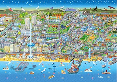 Brighton Street Map 1000 Piece Jigsaw Puzzle (jg)