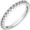 Jobo Damen-Ring aus 585 Weißgold mit 15 Diamanten Größe 56