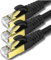 KASIMO 3m x 3 Stück Lan Kabel Netzwerkkabel Cat 8 Für 40Gbps Ethernet Kabel, Internet Patchkabel Superschnell Flexibel und Robust mit vergoldetem RJ45. Schwarz