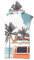 FANSU Strand Poncho Kapuze, Damen Herren Mikrofaser Strandtücher Badeponcho Bade Bademantel Schwimmen Surfing Sport Handtuch Badetuch Duschtücher Handtücher Für (75 * 110cm,Blauer Strand)