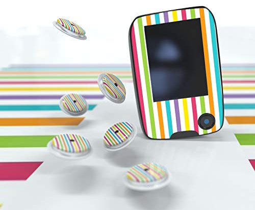 Sticker Freestyle Libre 1 and 2 Adhesive Stickers for Reader and Sensors (Stripes)