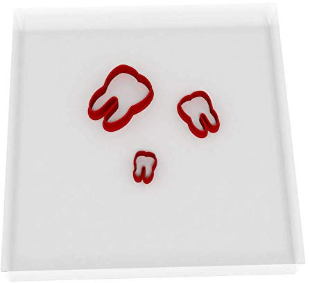 Ausstechformen für Fondant, Plätzchen Ausstecher, klein, 1,5 cm + 2 cm + 3 cm, 3 Stück