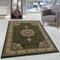 Orient Teppich Wohnzimmer Orientalisch Design Klassisch Optik Kurzflor Pflegeleicht, Farbe: Grün, Größe: 80 x 150 cm