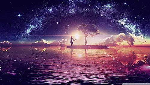 YHHAW Night starry sky and girl pattern puzzle,jigsaw puzzle,Wooden Puzzles,1500 piece jigsaw puzzles for adults