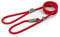 Ancol Viva Reflective Rope and Leather Slip Dog Lead - Red - Lightweight Weatherproof Durable Puppy Training Accessory - 1.5m x 8mm
