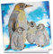 Ideen mit Herz Diamond-Painting-Grußkarte | Strass-Edition | 16 x 16 cm | 370 g/m² | inkl. Steine, Umschlag & Werkzeug (Pinguinfamilie)
